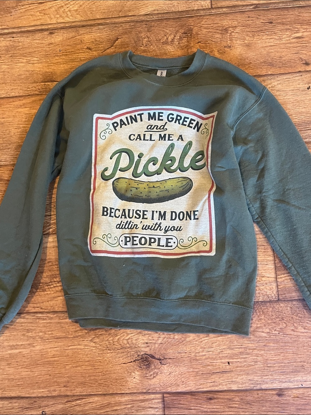 Pickle sweatshirt from the mud honeys